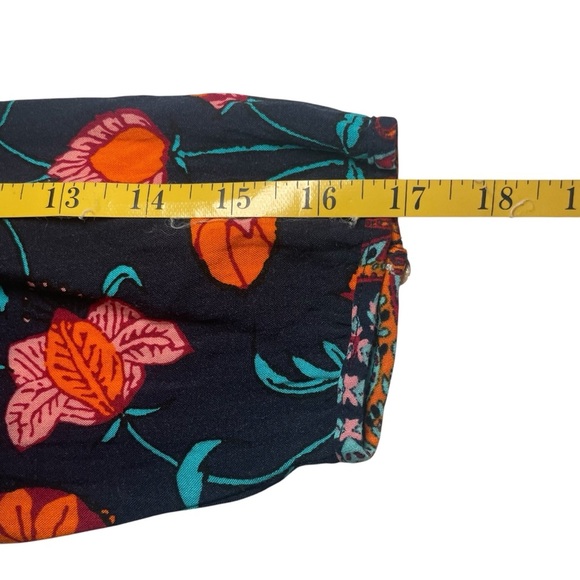 Fig & Flower Popover Tunic Blouse Womens Small Floral Bohemian Lightweight - Picture 7 of 11